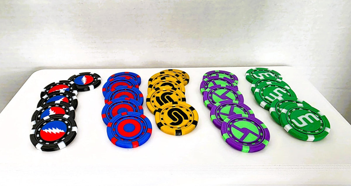 Jam Band Poker Chips That Spin